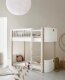Oliver Furniture - Wood Mini+ Umbauset zum halbhohen Hochbett Weiß / Eiche