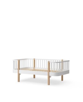 Oliver Furniture - Wood Original Junior Bettsofa (90 x 160 cm) Weiß / Eiche