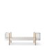 Oliver Furniture - Wood Original Einzelbett (90 x 200 cm) Weiß / Eiche