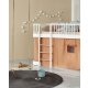 Oliver Furniture - Vorhang für Wood Original Etagenbett und halbhohes Hochbett 128 cm, grau