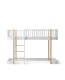 Oliver Furniture - Wood Original halbhohes Hochbett Weiß / Eiche (90 x 200 x 138  cm)