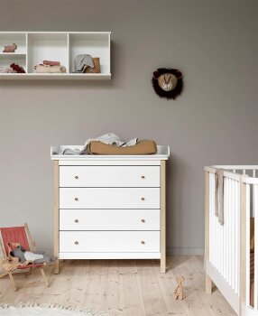 Oliver Furniture - Wood Wickelkommode 4 Schubladen...