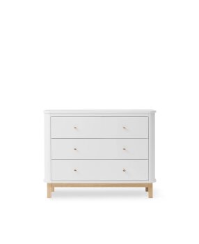 Oliver Furniture - Wood Kommode 3 Schubladen Weiß /...