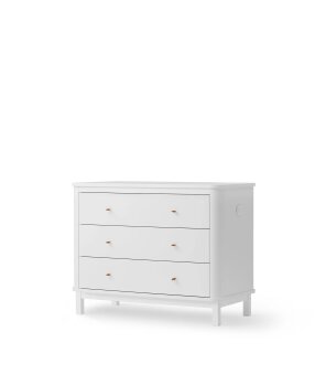Oliver Furniture - Wood Kommode 3 Schubladen Weiß