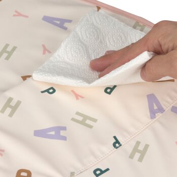 Lässig - Lätzchen mit Auffangschutz Medium - Happy Fruits, Rosa (3)