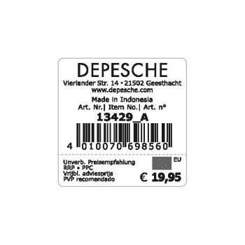 Depesche - Dino World Plüsch - Dinosaurier hellbraun, 50 cm
