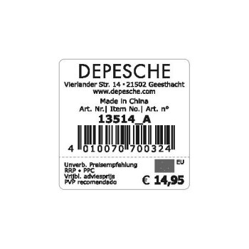 Depesche - TOPModel Plüsch - Hund braun, 16 cm