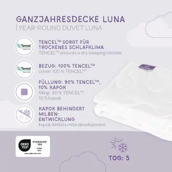 Träumeland - Babydecke Luna (5 TOG) 100 x 135 cm