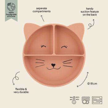 Trixie - Mrs. Cat Silikon-Esslernteller mit Saugnapf 0,5...