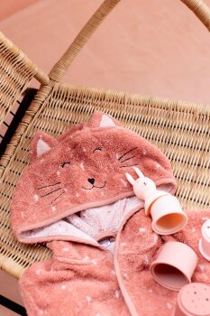 Trixie - Mrs. Cat Kapuzenbadetuch 75 x 75 cm