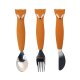Trixie - Mr. Fox Kinderbesteck-Set aus Silikon 3 Teile (5)
