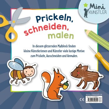 Coppenrath - Mini-Künstler - Mein erster Glitzer-Malspaß - Schneiden und Prickeln: Wald-Motive (5)