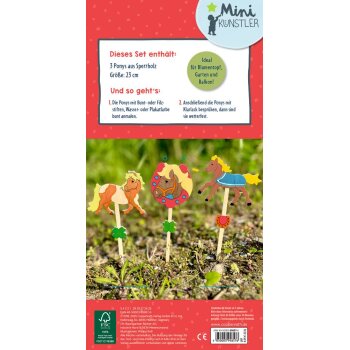 Coppenrath - Mini-Künstler - Holzponys zum Bemalen (3)