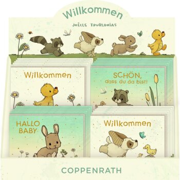 Coppenrath - LIebling - Mini-Grußkarten: Willkommen, sort. (24)