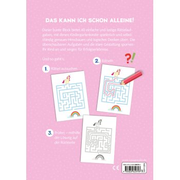 Coppenrath - Mein kleiner Kindergartenblock: Rätsel ohne Text - Einhörner (5)