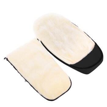 Werner Christ Baby - Flims LUXE Lammfellfußsack black