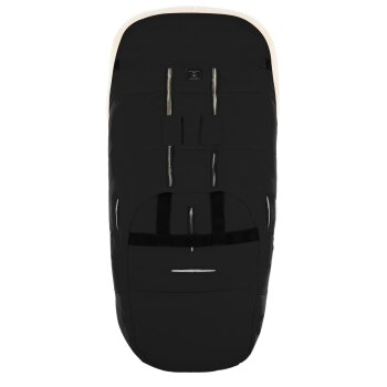 Werner Christ Baby - Flims LUXE Lammfellfußsack black