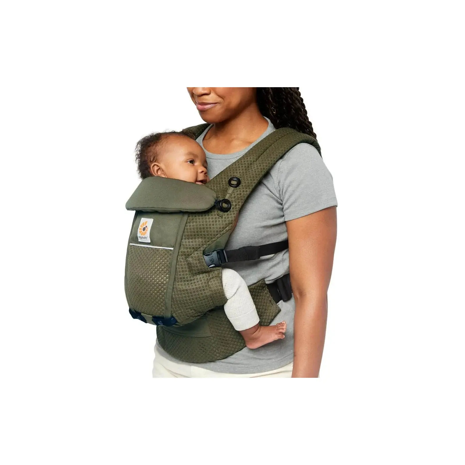 Ergobaby Babytrage Softflex Mesh Olive green | baby&family