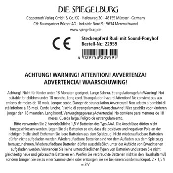 Die Spiegelburg - Mein kleiner Ponyhof - Steckenpferd Rudi mit Sound (2)