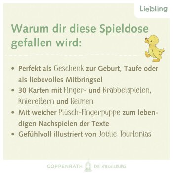 Coppenrath - Spieledose: Schön, dass du da bist!