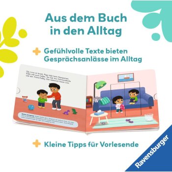 Ravensburger - Play+ Mein erstes Schiebebuch: Baden, Waschen, Zähne putzen