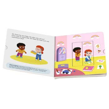 Ravensburger - Play+ Mein erstes Schiebebuch: Teilen und Vertragen