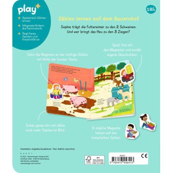 Ravensburger - Play+ Mein Spielmit-Magnetbuch: Komm, wir lernen Zählen