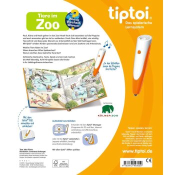 Ravensburger - tiptoi - Wieso? Weshalb? Warum? - Tiere im...