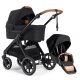 Emmaljunga - Sento Max Flat+ Outdoor 2-in-1 Kombikinderwagen Black