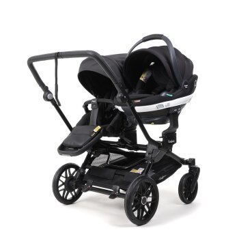 Emmaljunga - Double Sento Urban Zwillings- und Geschwisterkinderwagen Graphite
