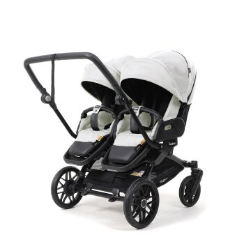 Emmaljunga - Double Sento Urban Zwillings- und Geschwisterkinderwagen Pearl Grey