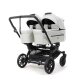 Emmaljunga - Double Sento Urban Zwillings- und Geschwisterkinderwagen Pearl Grey