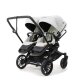 Emmaljunga - Double Sento Urban Zwillings- und Geschwisterkinderwagen Pearl Grey
