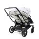 Emmaljunga - Double Sento Urban Zwillings- und Geschwisterkinderwagen Pearl Grey