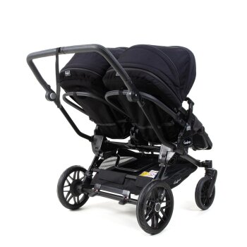 Emmaljunga - Double Sento Urban Zwillings- und Geschwisterkinderwagen Black