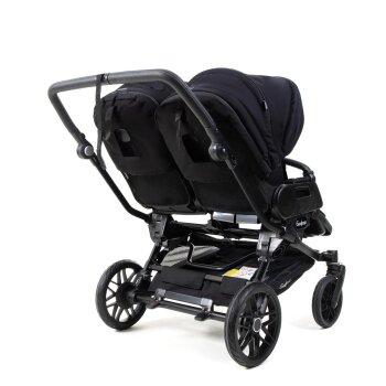 Emmaljunga - Double Sento Urban Zwillings- und Geschwisterkinderwagen Black