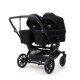Emmaljunga - Double Sento Urban Zwillings- und Geschwisterkinderwagen Black