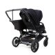 Emmaljunga - Double Sento Urban Zwillings- und Geschwisterkinderwagen Black