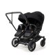 Emmaljunga - Double Sento Urban Zwillings- und Geschwisterkinderwagen Black