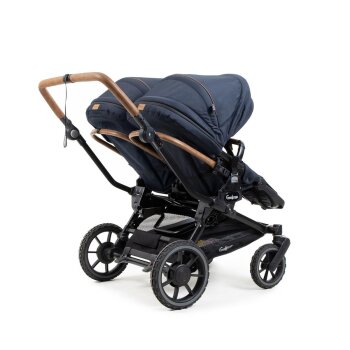Emmaljunga - Double Sento Outdoor Zwillings- und Geschwisterkinderwagen Dark Navy