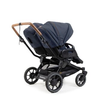 Emmaljunga - Double Sento Outdoor Zwillings- und Geschwisterkinderwagen Dark Navy