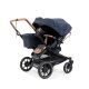 Emmaljunga - Double Sento Outdoor Zwillings- und Geschwisterkinderwagen Dark Navy