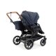 Emmaljunga - Double Sento Outdoor Zwillings- und Geschwisterkinderwagen Dark Navy