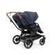 Emmaljunga - Double Sento Outdoor Zwillings- und Geschwisterkinderwagen Dark Navy