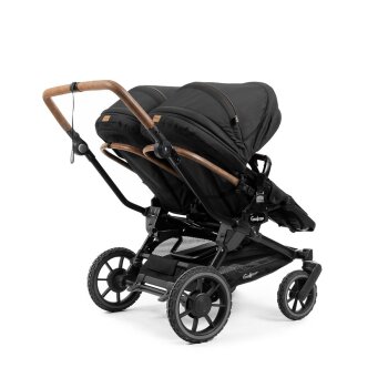 Emmaljunga - Double Sento Outdoor Zwillings- und Geschwisterkinderwagen Black