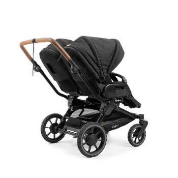 Emmaljunga - Double Sento Outdoor Zwillings- und Geschwisterkinderwagen Black