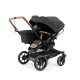 Emmaljunga - Double Sento Outdoor Zwillings- und Geschwisterkinderwagen Black