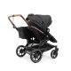 Emmaljunga - Double Sento Outdoor Zwillings- und Geschwisterkinderwagen Black