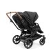 Emmaljunga - Double Sento Outdoor Zwillings- und Geschwisterkinderwagen Black