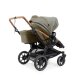 Emmaljunga - Double Sento Outdoor Zwillings- und Geschwisterkinderwagen Olive
